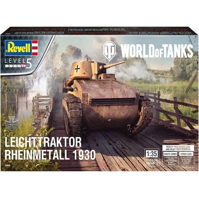 Revell Leichttraktor Rheinmetall 1930 WORLD OF TANKS Model Set tank189 dílů 1:35