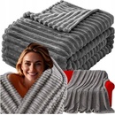 Ruhhy polyester sivá Deka 160x200