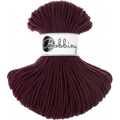 Bobbiny bavlněná šňůra JUNIOR 3mm Burgundy