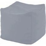 PUFRELAX Пуф, 80л. , Табуретка Куб - Panama Grey, Перящ се калъф, Водоустойчив, Пълнеж от Полистиролни перли (PUF-G-C-PEX-GRE) - topmarket