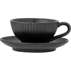 Bloomingville Черна керамична чаша за капучино 200 ml Neri - Bloomingville (82072857)