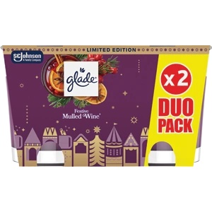 Glade (Brise) Свещи Glade DUO 2x112g Празнична греяна победа