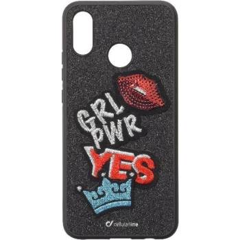 Cellularline Калъф за Huawei P20 Lite, гумен, Cellularline Patch, черен (PATCHYESP20L)