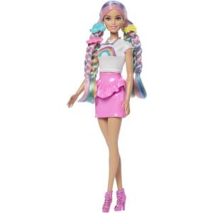 Mattel Кукла Барби Mattel с дъгови коси и блестящ стайлинг (JJP07)