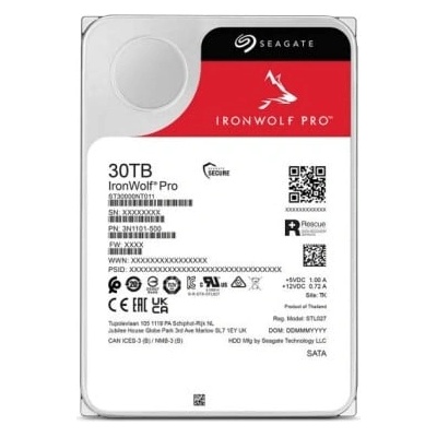 Seagate IronWolf Pro 30TB 7200rpm 512MB SATA3 (ST30000NT011)