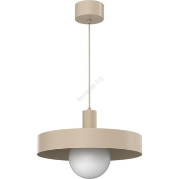 Luminex Пендел на кабел CANAN 1xE27/15W/230V диаметър 40 см бежов (LU4018)