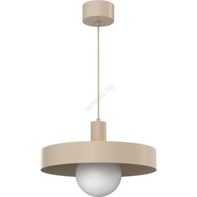 Luminex Пендел на кабел CANAN 1xE27/15W/230V диаметър 40 см бежов (LU4018)