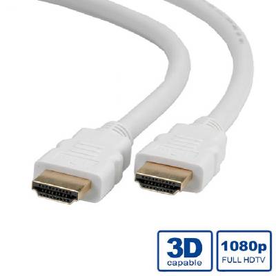 11.04. 5720 : : ROLINE HDMI High Speed кабел с Ethernet, M-M, бял, 20.0 м