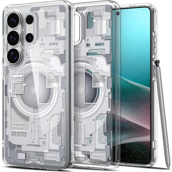Spigen Хибриден кейс с висока степен на защита с MagSafe за Samsung Galaxy S26 Ultra - Spigen Ultra Hybrid MagSafe Zero One Case (прозрачен-бял) (ACS10683)