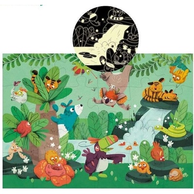 Moulin Roty Детски светещ пъзел Moulin Roty - Джунгла (668441)