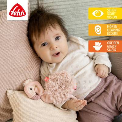Baby Fehn Chrastítko plameňák Pink
