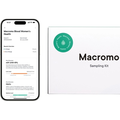 Macromo Krvný test žena pečeň, štítna žľaza, srdce aj cukrovka