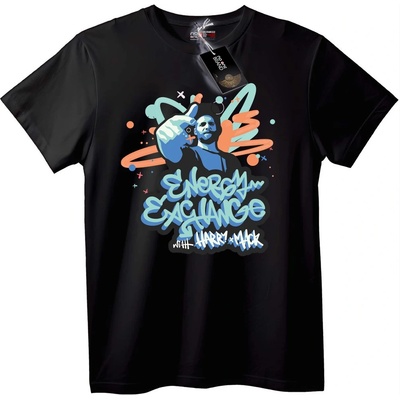NOONEBRAND Тениска Energy Exchange Harry Mack - 7XL, Black