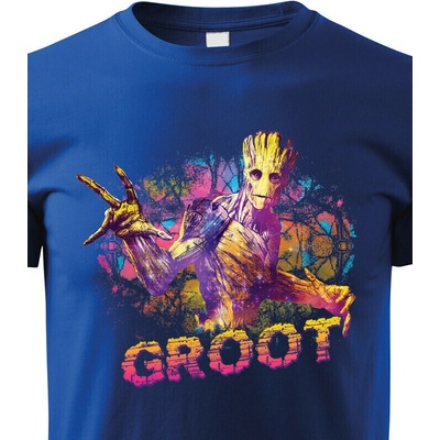 Dětské tričko Groot Modrá Canvas Bezvatriko.cz 2348