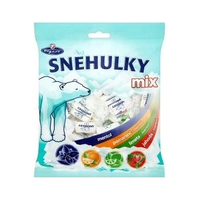 Figaro Snehulky Mix zmes mentolových karamelov 150 g