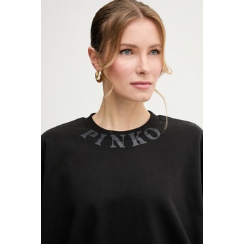 PINKO Памучен суичър Pinko в черно с изчистен дизайн 104281 A2D3 (104281.A2D3)