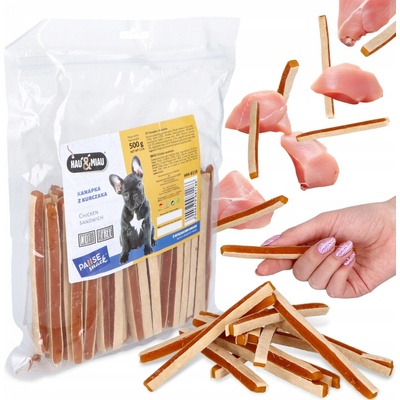 Hau&miau Pochúťka sendvič s kuracím mäsom 500 g
