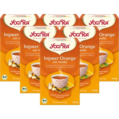 YOGI TEA Bio čaj Ginger Orange with Vanilla 17 x 1,8 g