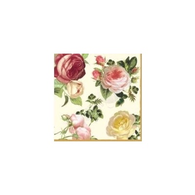 Paw ubrousky L Rosalia champagne 33x33cm
