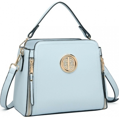 Svetlomodrá zipsová crossbody dámska kabelka Zivana