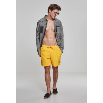 Urban Classics Мъжки плувни шорти Urban Classics Block в жълт цвятUB-TB1026-01148 - Жълт, размер S