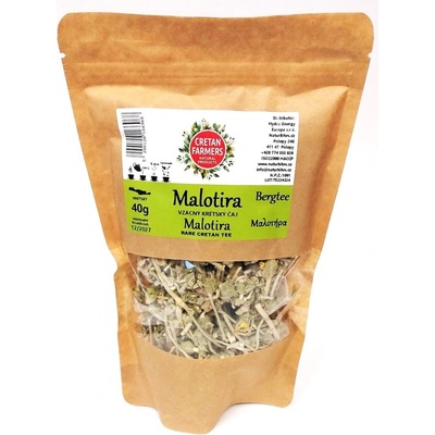 Cretan Farmers Vzácný krétský čaj Malotira Hojník horský doypack 40 g