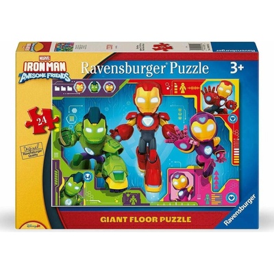 RAVENSBURGER Obrovské podlahové Iron Man a jeho úžasní přátelé 24 dílků