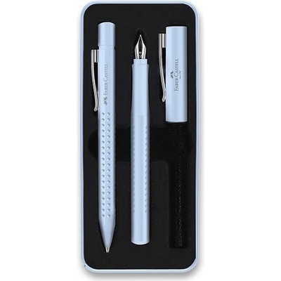 Faber Castell Sada plnicí a kuličkové pero Grip Edition 2010 světle modrá 0021/2015240