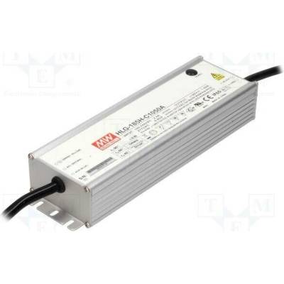 MEAN WELL HLG-185H-C1050A Napájecí zdroj: spínaný; LED; 200W; 95÷190VDC; 525÷1050mA; IP65