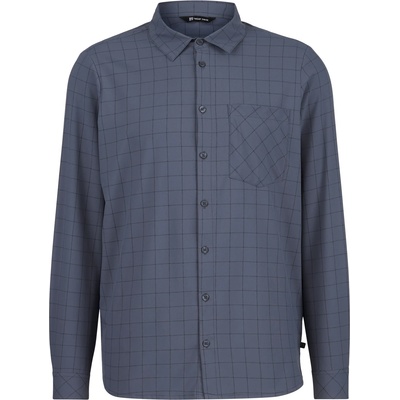 Heber Peak Мъжка риза с копчета Heber Peak WillowHe. Trekking Shirt L/S Shirt - Smoke / Black - размер 3XL (033-3018-0316)