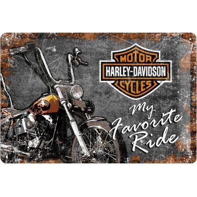 NOSTALGIC ART cedule HARLEY DAVIDSON My Favorite Ride grey