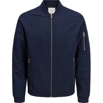 Jack and Jones Яке Jack and Jones Men's Rush Water-Resistant Long Sleeve Bomber Jacket - Navy Blazer