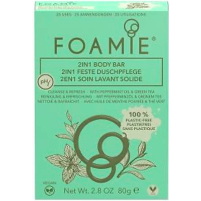 Foamie 2 in 1 Body Bar Mint to Be Fresh tuhá sprchová péče máta 80 g