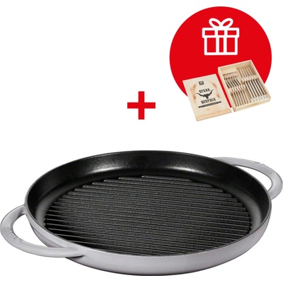 Staub Litinová grilovací s uchy 30 cm