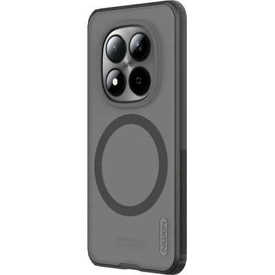 Xiaomi NILLKIN Super Frosted Shield Pro Магнитен Калъф за Xiaomi Redmi Note 15 Pro 5G - Матов PC+TPU, Прозрачно-черен