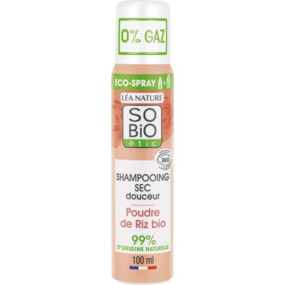 Jemný suchý šampon s bio rýží v prášku 100 ml