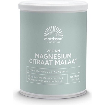 Mattisson Healthstyle Vegan Magnesium Citrate Malate, 195 mg, 125 g, Mattisson Healthstyle (MT2326)