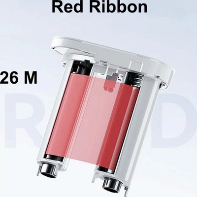 NIIMBOT etikety v roli 76 mm x 26 m červená 1 ks 1EH00026202 univerzální etikety