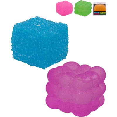 Neon Squeeze kocka strečová sugar 5 cm antistresová hračka