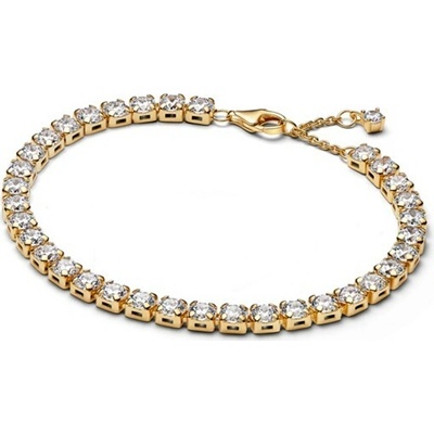 PANDORA Zlátený tenisový náramok so žiarivými zirkónmi 16 cm 563539C01-16