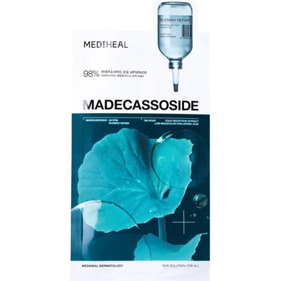 Mediheal Madecassoside Essential Mask Blemish Repair Regeneračná a upokojujúca plátienková maska na tvár 1 ks 24 ml