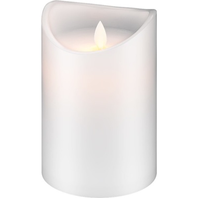 Goobay LED sviečka z pravého vosku biela 10×15 cm