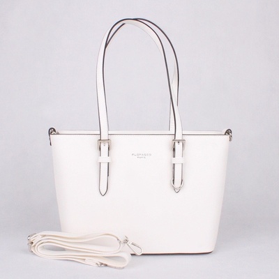 Flora & Co elegantní pevná kabelka na rameno F9179 bílá