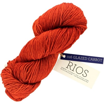 Malabrigo Rios Glazed Carrot 016 oranžovo červená