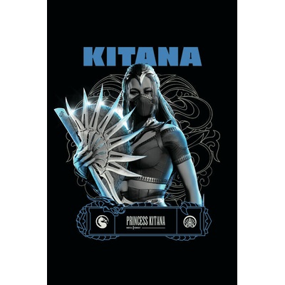 Plagát, Obraz - Mortal Kombat - Kitana, 26.7 × 40 cm