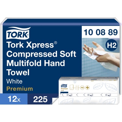 Tork Xpress Multifold, 2 vrstvy, biele, 12 x 2700 ks, 100889