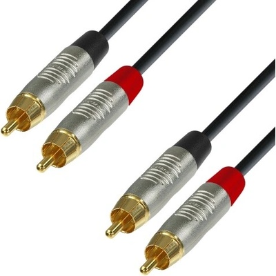 Adam Hall Cables K4 TCC 0060 - Audiokabel REAN 2 x Cinch male auf 2 x Cinch male