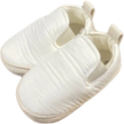 Leoncino Бебешки муселинови буйки Leoncino - Moccasins, размер 18, бели (5202-5)