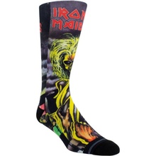 Perri´s Socks ponožky IRON MAIDEN DYE SUBLIMATION CREW IMA301-001 BLACK