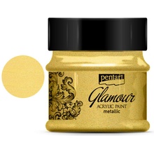 Metalická akrylová farba PENTART GLAMOUR 50ml zlatá